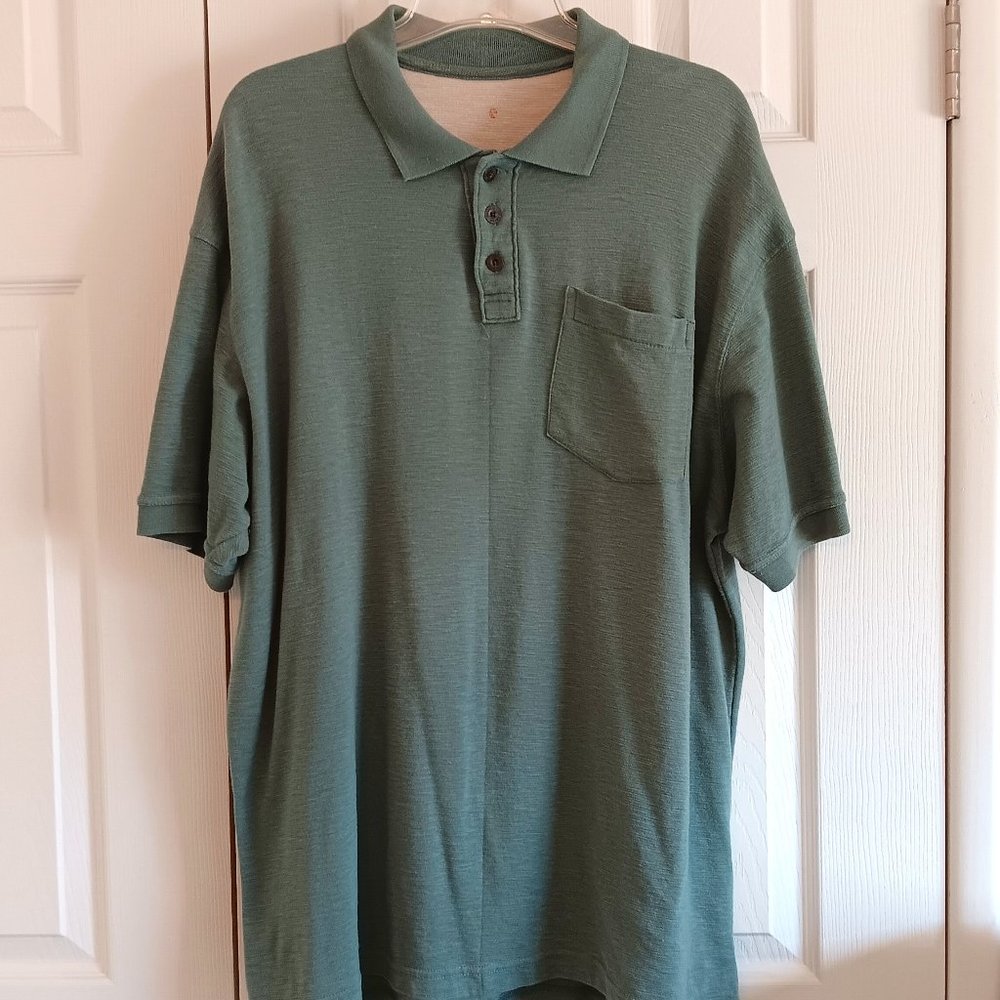 NWOT  Mens XL Pullover Green Shirt